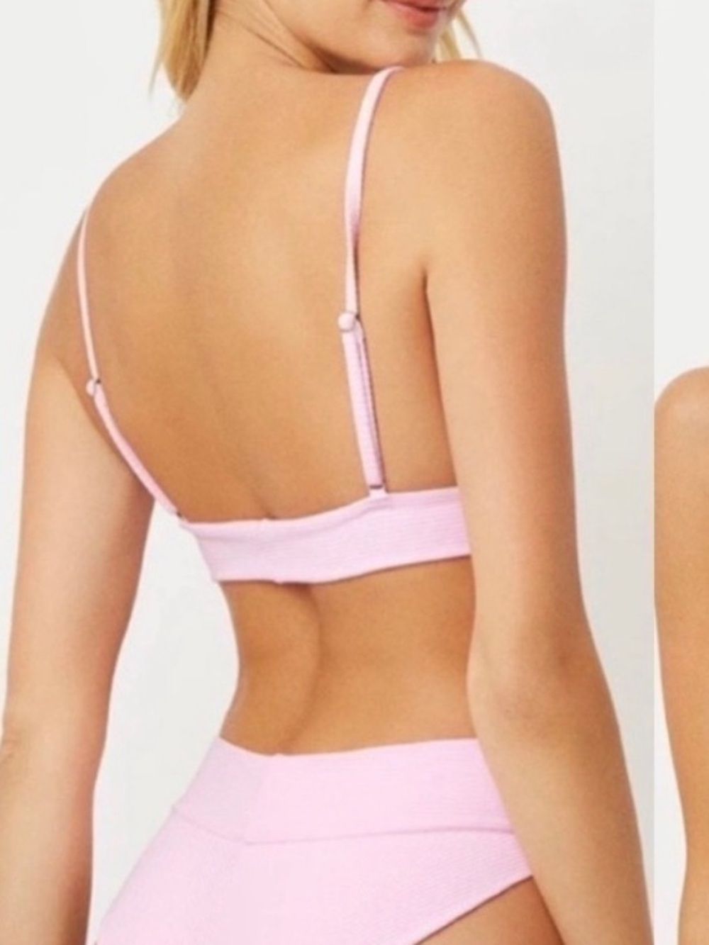 Frankie's Bikinis Light Pink Bikini Top - PERFECT CONDITION NEVER WORN!
